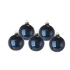 1 Pz Sfera Di Vetro 60Mm Blu Per Albero Di Natale