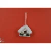 Addobbo Appendino Casetta Bianca 3X5X10 Cm Per Albero Di Natale