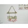 Addobbo Appendino Scritta Home In Legno 30X30 Cm