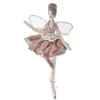 Addobbo Natalizio Bambola Di Velluto Rosa 19X30Cm