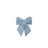 Addobbo Natalizio Fiocco Di Velluto Blu 30X30Cm