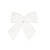 Addobbo Natalizio Fiocco Di Velluto Bianco 30X30Cm