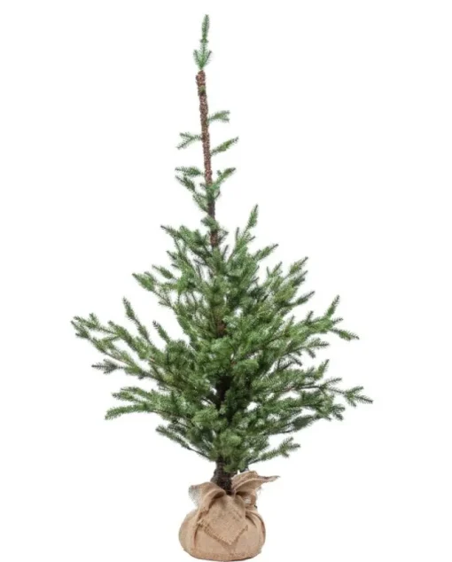 Albero Di Natale 210 Cm 350 Tips Con Base In Juta |