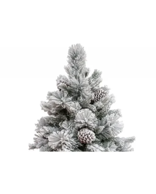 Albero Di Natale Bianco Innevato Big Sky Con Pigne 240Cm | Chianese