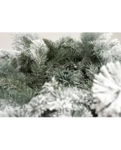 Albero Di Natale Bianco Innevato Big Sky Con Pigne 240Cm | Chianese