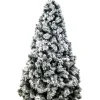 Albero Di Natale Carey Bianco Innevato H240 Cm Montaggio A Gancio