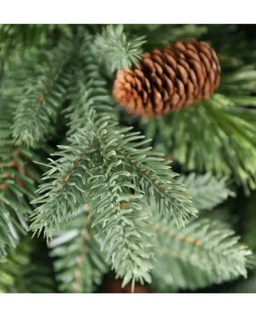 Albero Di Natale Con Pigne Byron H240 Cm Apertura A Ombrello
