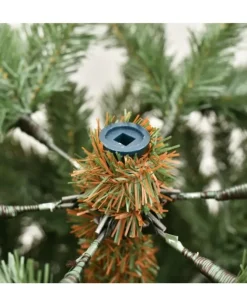 Albero Di Natale Effetto Real Touch Edward H210 Cm Sistema Apertura A Ombrello