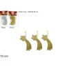 Appendino Addobbo Stella Cometa Dorata 10Cm 3 Pz Per Albero Di Natale E Presepe