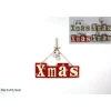 Appendino Dietroporta Fuoriporta In Legno Con Scritta Xmas 30X1X10,5 Cm