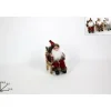 Babbo Natale Seduto Su Sedia Di Legno 14,5X8,5X10,5 Cm