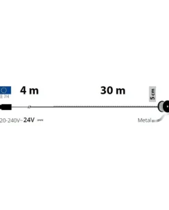 Catena Lineare 600 Microled Bianco Caldo 4+30M