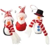 Decoro Da Albero Appendino Babbo/Pupazzo/Pinguino Con Led