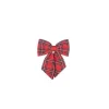 Fiocco Tartan 30X30 Cm Rosso Per Decorazioni Di Natale