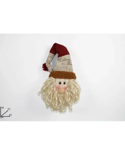 Fuoriporta Dietroporta Babbo Natale Juta 30X10X20 Cm