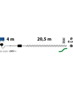 Minicluster O6Cm Ntl 1000 Led Bianco 4+20,5M