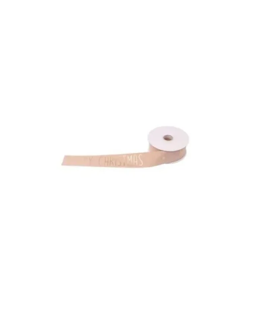 Nastro Merry X'Mas 10Mt 25 Mm Beige