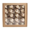 Pallina Di Vetro Lucida Champagne 30Mm Per Albero Di Natale 1Pz