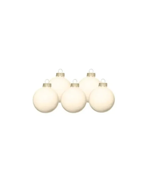 Pallina Sfera Di Vetro Liscia 150Mm Champagne Per Albero Di Natale 1Pz