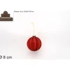 Pallina Sfera Di Vetro Rossa Con Glitter O8Cm 1Pz