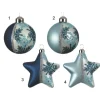 Pallina Sfera Ornamento Da Albero In Vetro 8 Cm
