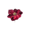 Pick Magnolia Deluxe Velvet 24Cm Burgundy Per Decorazioni Di Natale