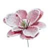 Pick Magnolia Innevata 24Cm Burgundy Per Decorazioni