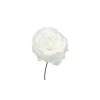 Pick Peonia O11Cm H19Cm Bianca Per Decorazioni Di Natale