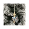 Puntale Di Vetro Decorato A Mano Champagne Per Albero Di Natale