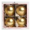 1Pz Pallina Di Vetro Tinta Unita Oro Opaco 100Mm