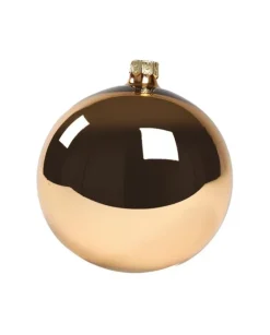 1Pz Pallina Di Vetro Tinta Unita Rame Lucido 100Mm