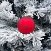 1Pz Pallina Di Vetro Tinta Unita Rosso Opaco 100Mm