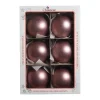 1Pz Pallina Sfera Di Vetro Tinta Unita Vinaccia Opaco 80Mm