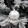 1Pz Pallina Sfera Di Vetro Liscia Bianco Opaco 80Mm