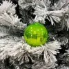 1Pz Pallina Sfera Di Vetro Liscia 100Mm Per Albero Di Natale Verde