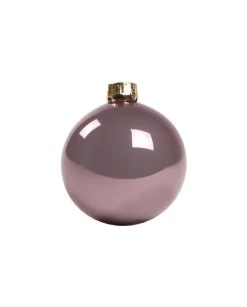 1Pz Pallina Sfera Di Vetro Tinta Unita Vinaccia Lucido 60Mm