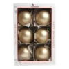 1Pz Pallina Sfera Di Vetro Liscia Oro Opaco 80Mm Per Albero Di Natale