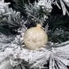 1Pz Pallina Sfera Di Vetro Champagne Lucido 60Mm Per Albero Di Natale