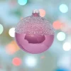 1Pz Pallina Sfera Di Vetro Decorata A Mano 80Mm Per Albero Di Natale