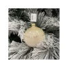 1Pz Sfera Di Vetro Decorata A Mano Champagne Lucido 80Mm