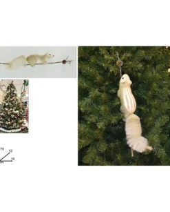 Ramo Appendino C/Scoiattolo 75Cm Oro 104