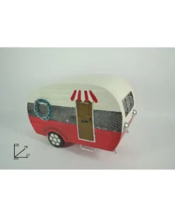 Roulotte Natalizia In Metallo 26X16X37Cm