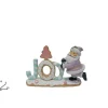 Scritta Joy Con Babbo Natale E Albero Cake Design