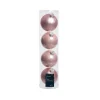 Sfere Palline Vetro Smalto, Mix Opaco D.10Cm Rosa Cipria