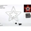 Stella Doppia Neon Rosso 56X52 Cm Uso Interno/Esterno